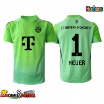 Camisa de Futebol Bayern Munich Manuel Neuer #1 Goleiro Equipamento Principal 2025-26 Manga Curta